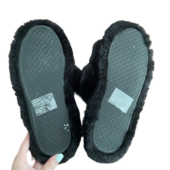 Jellypop double strap faux fur slippers - Picture 6 of 6